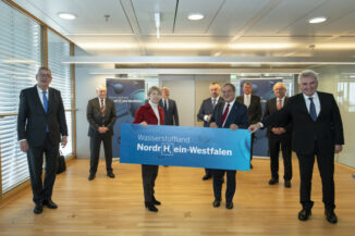 NRW-Ministerpräsident Armin Laschet bei der Vorstellung der Wasserstoff-Strategie des Landes