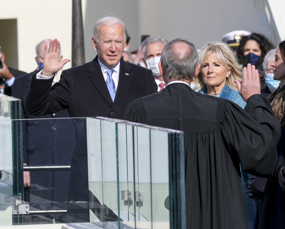Vereidigung des neuen US-Präsidenten Joe Biden vor dem Kapitol