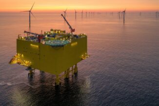 Umspannwerk für Windparks in der Ostsee für ein sauberes Klima
