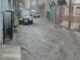 Überflutete Straßen und Keller