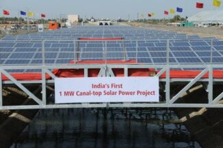 erstes indisches Projekt zum Bau solarüberdachter Kanäle