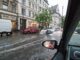 Überspülte Straßen in der Kölner Innenstadt