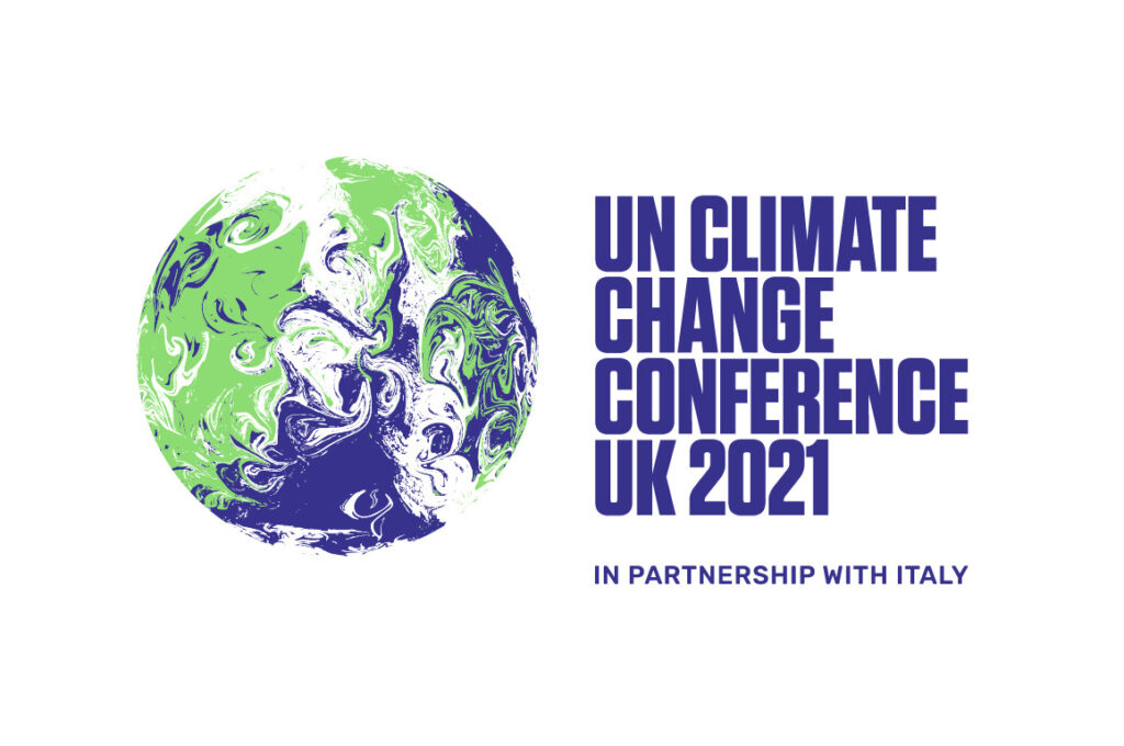 Logo der UN-Klimakonferenz in Glasgow