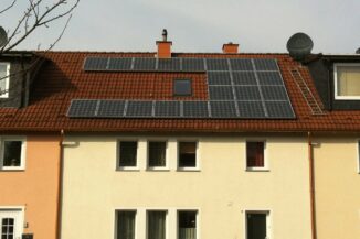 Solarstromanlage auf Hausdach