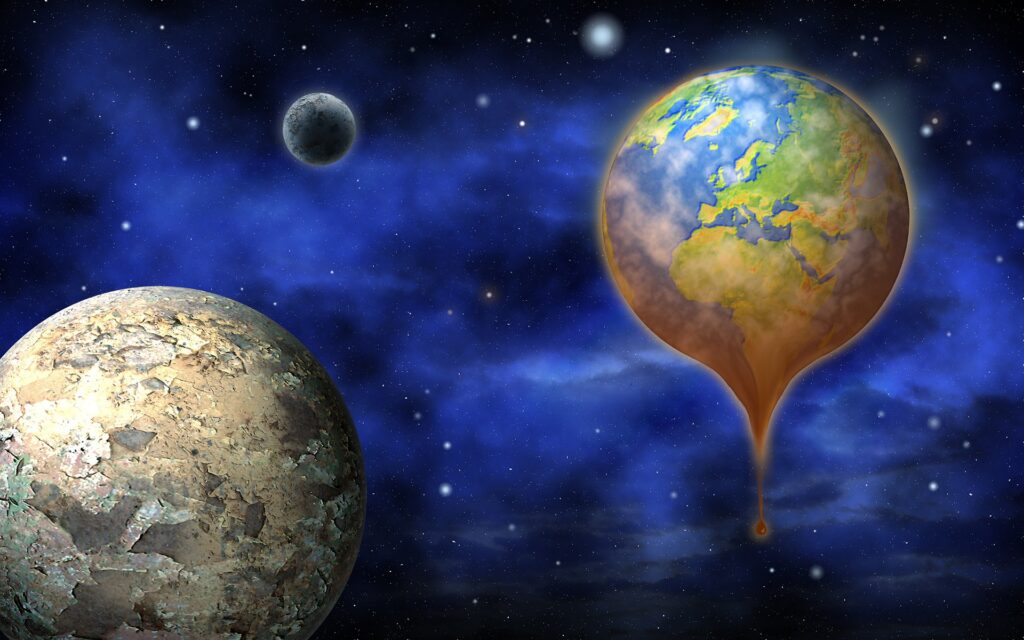 Die Erde schmilzt dahin/Illustration hslergr/pixabay