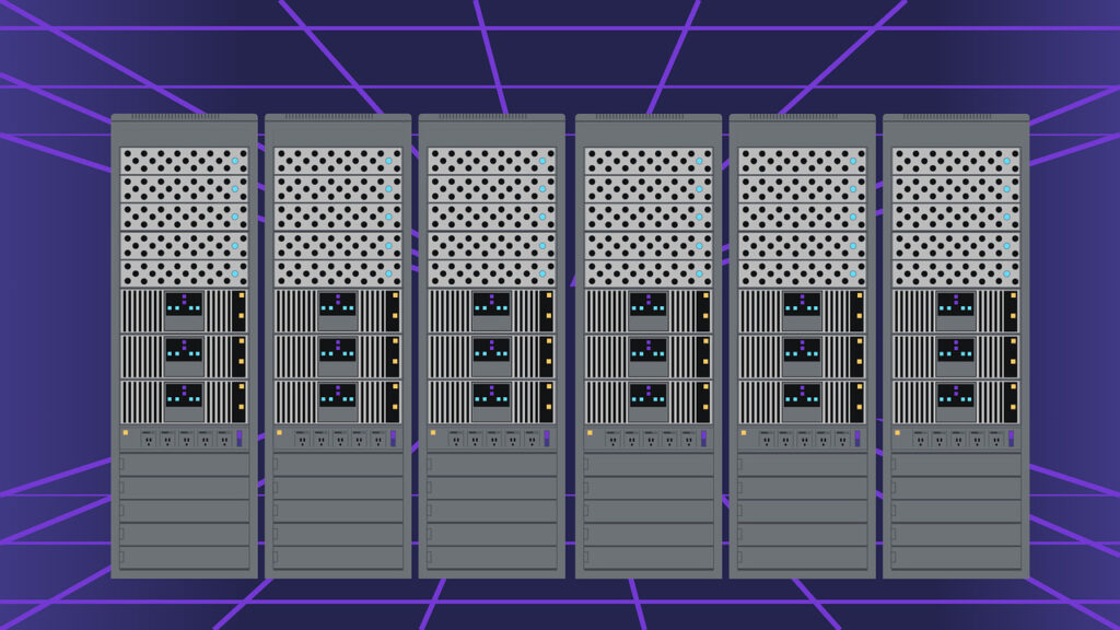 stilisierte Server-Racks