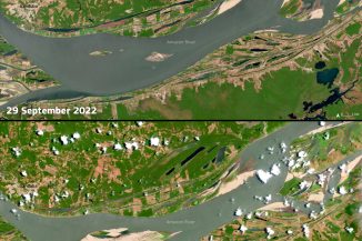 Amazonas-Pegel vor einem Jahr und heute: Der Fluss führt so wenig Wasser wie nie zuvor - mit katastrophalen Folgen für Mensch und Umwelt