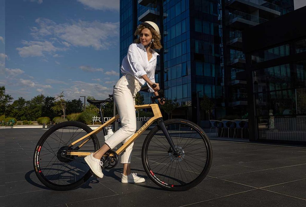 Auch was fürs Auge: Schickes E-Bike aus Bambus des rumänischen Start-ups diodra (Foto: diodra)